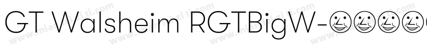 GT Walsheim RGTBigW字体转换